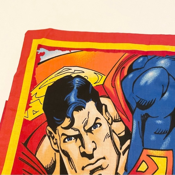Superman Comic Pillowcase Homemade 16.5” x 16” Pillow Case - Picture 7 of 16
